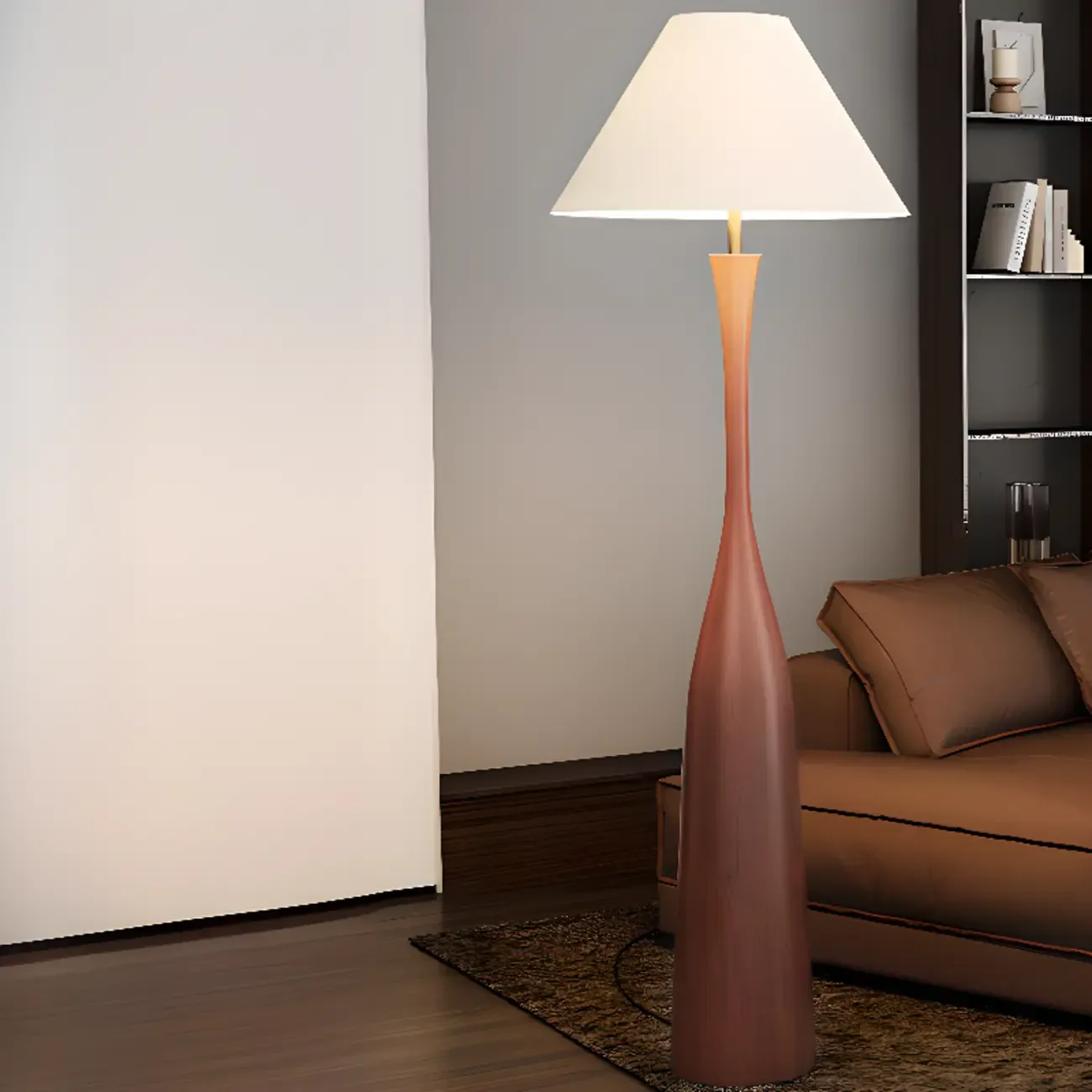 65" Modern Metal Bottle-Shaped Floor Lamp | HomeyFad