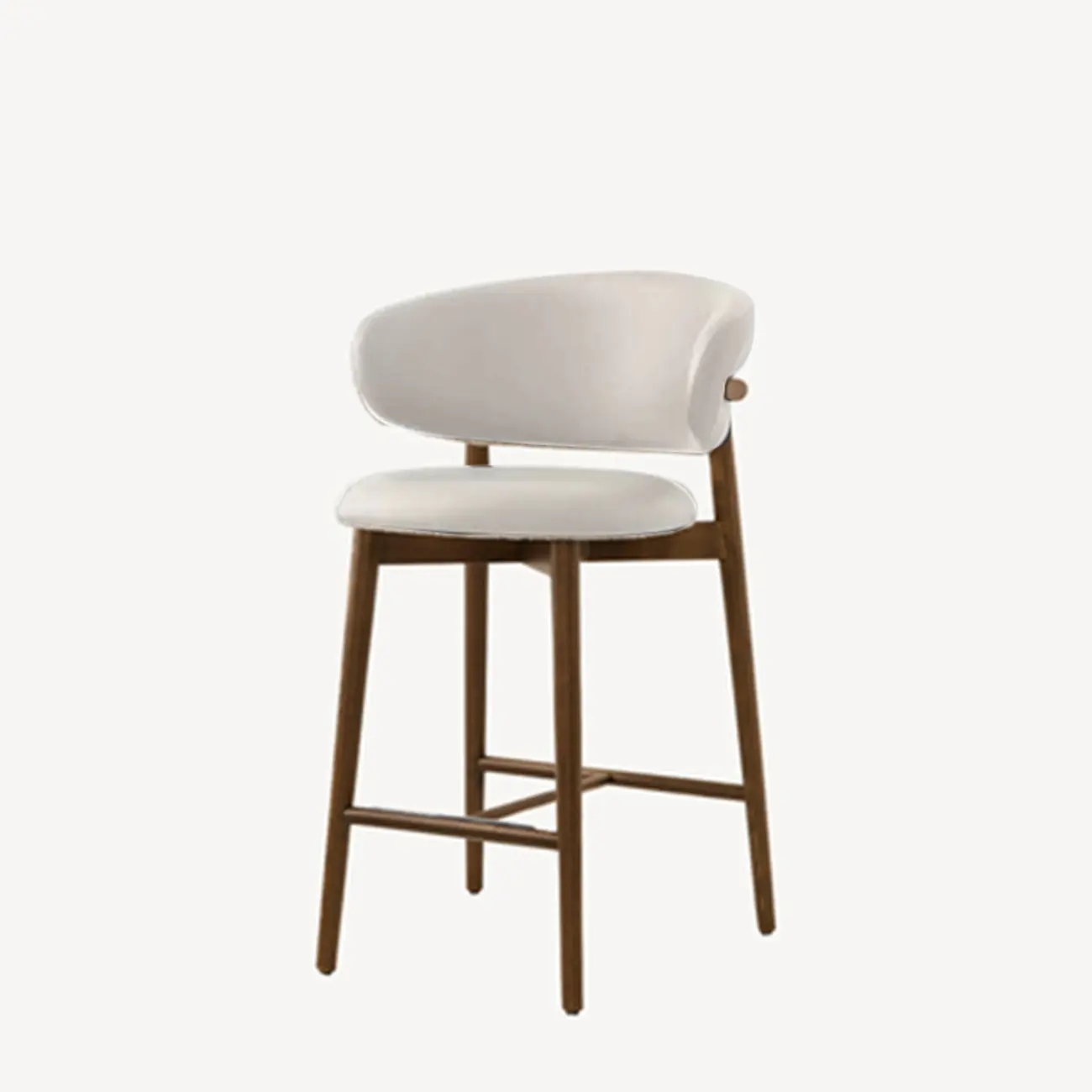 Modern Fabric Upholstered Counter Height Bar Stools Image - 8 | homeyfad