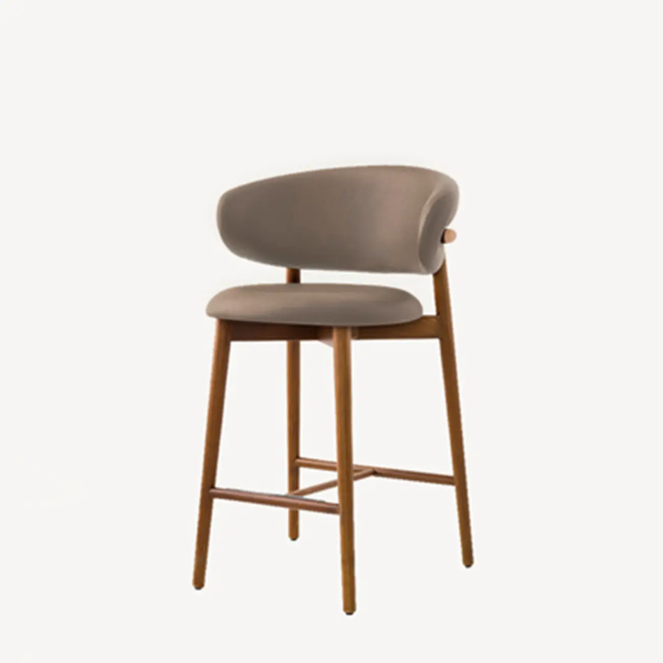 Modern Fabric Upholstered Counter Height Bar Stools Image - 9 | homeyfad