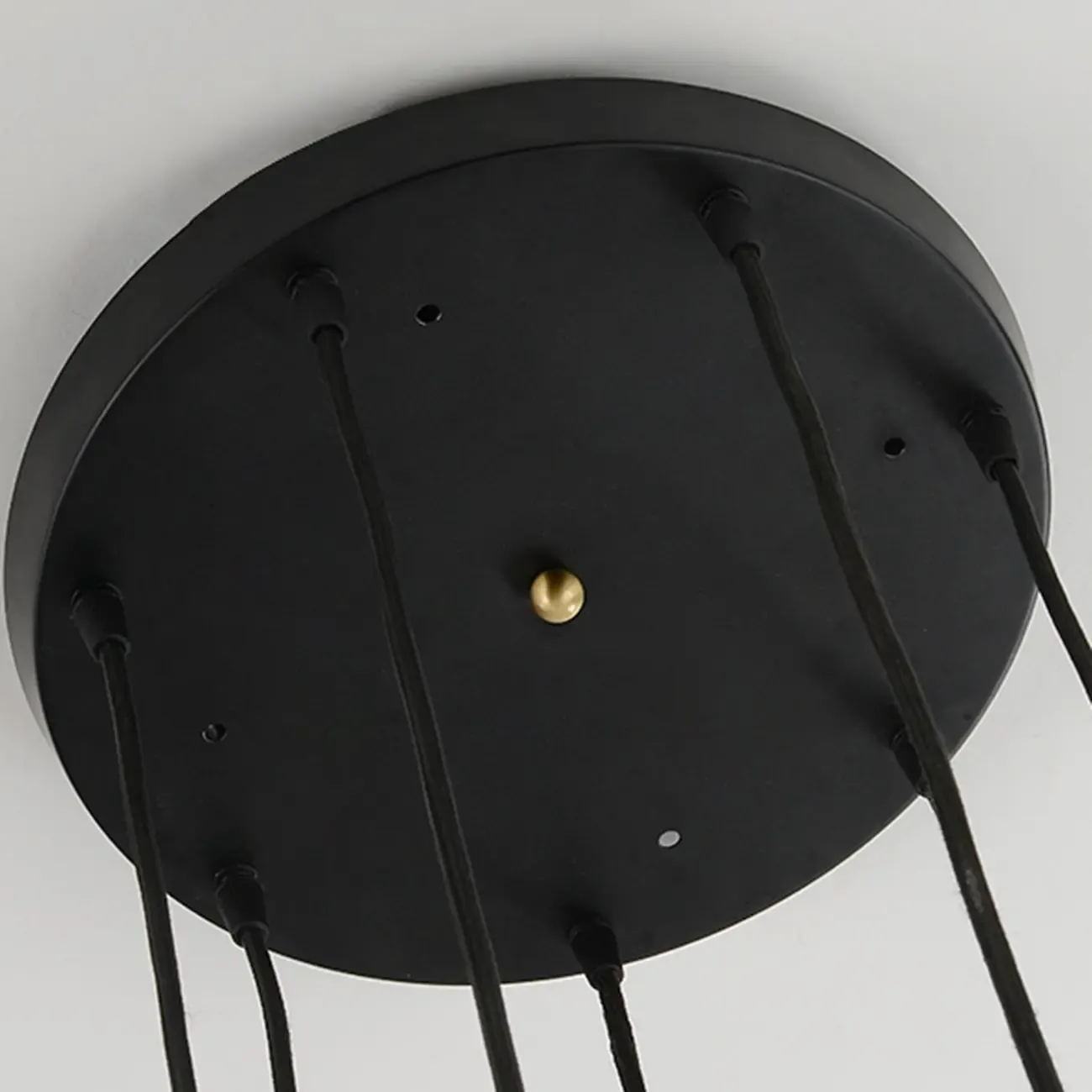 Adjustable Modern Stone Globe Rope Pendant Light Image - 17