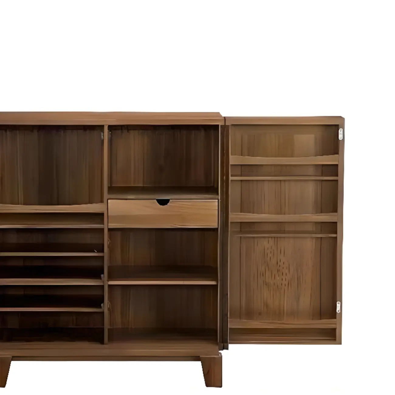 Rustic Independent Wine Storage Units with Bar Glass Holder Shelf, Compartment Drawers, and Doors Image - 6 | homeyfad