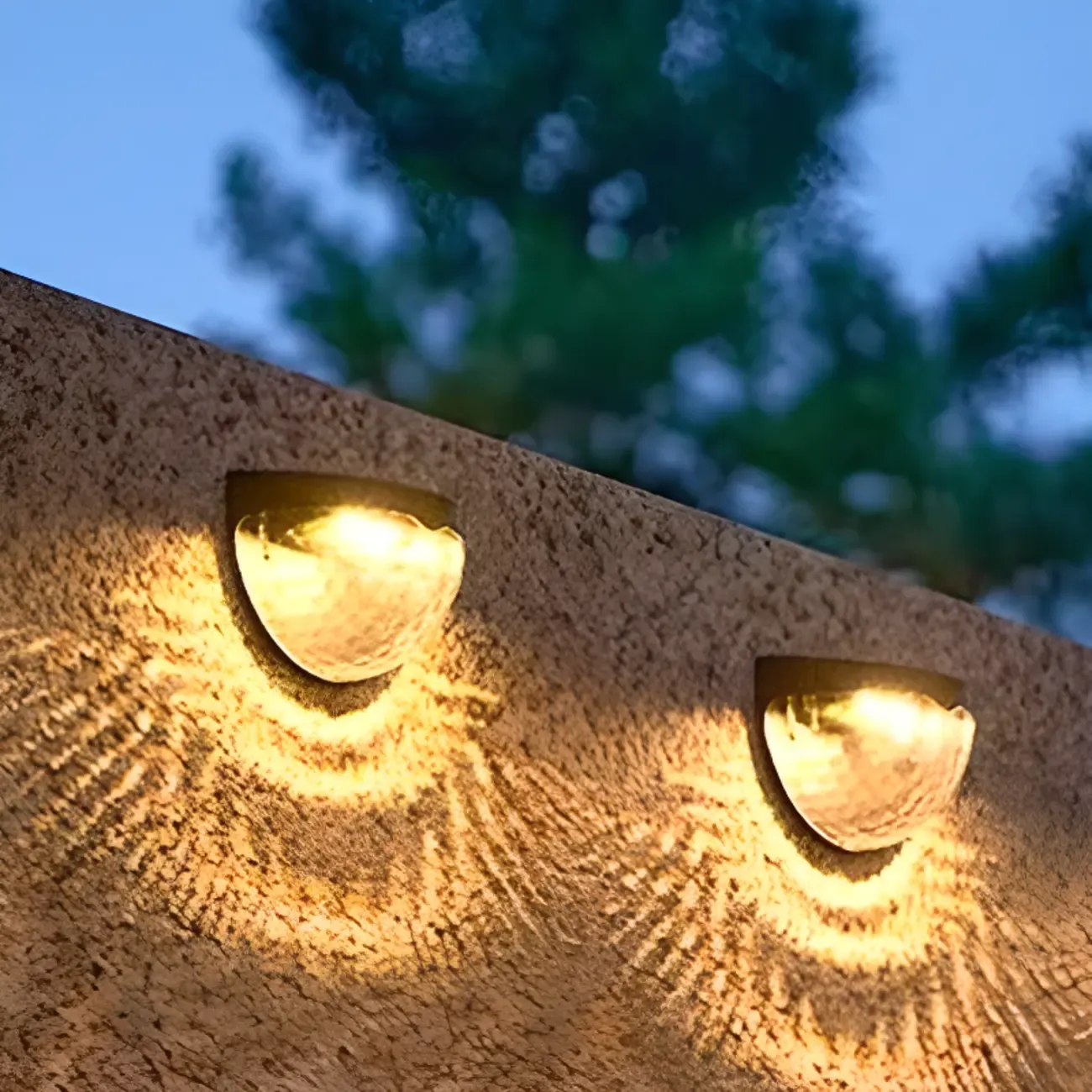 Modern Solar Translucent Synthetic Wall Sconce Image - 2