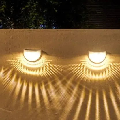 Modern Solar Translucent Synthetic Wall Sconce Image - 3