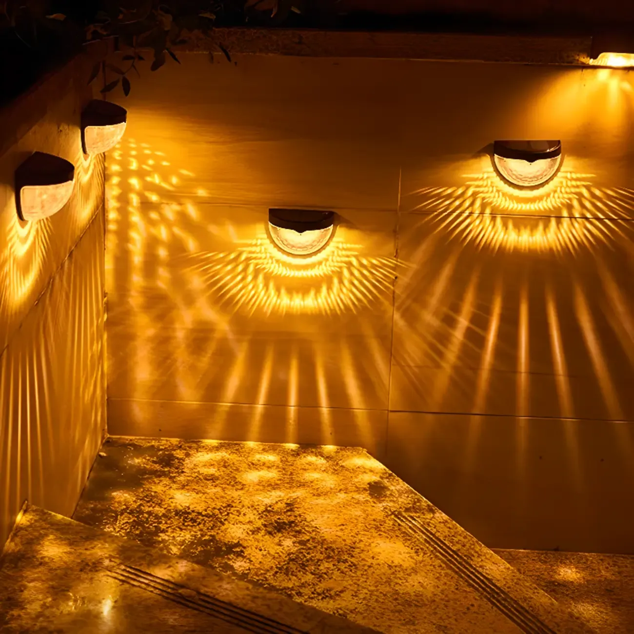 Modern Solar Translucent Synthetic Wall Sconce Image - 4