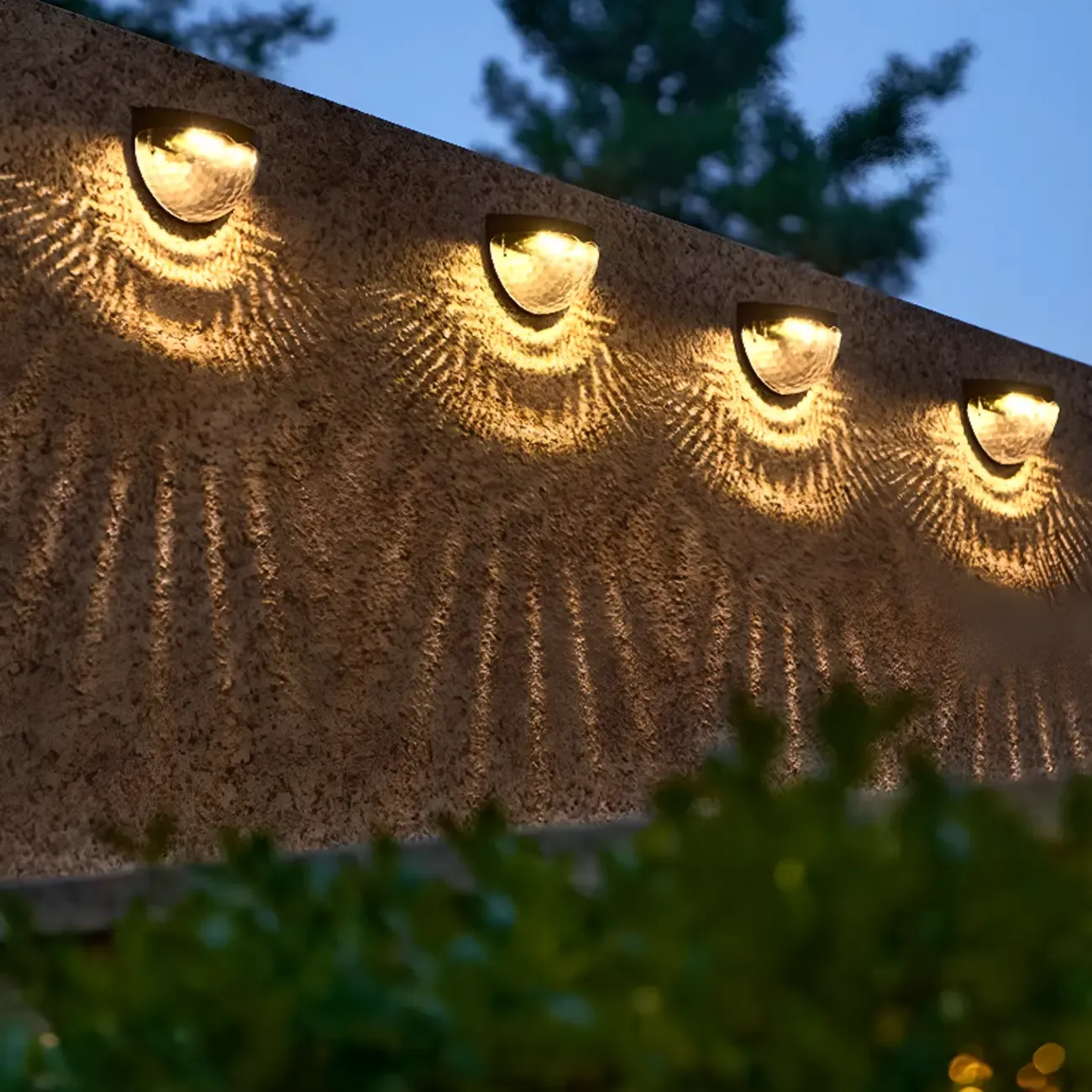 Modern Solar Translucent Synthetic Wall Sconce Image - 5