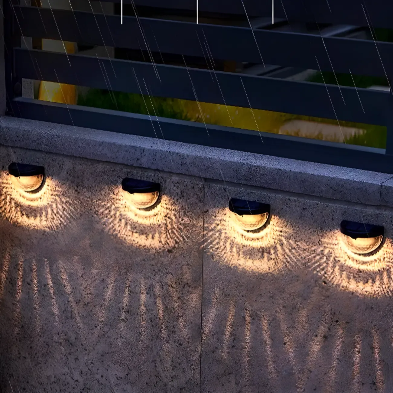 Modern Solar Translucent Synthetic Wall Sconce Image - 6