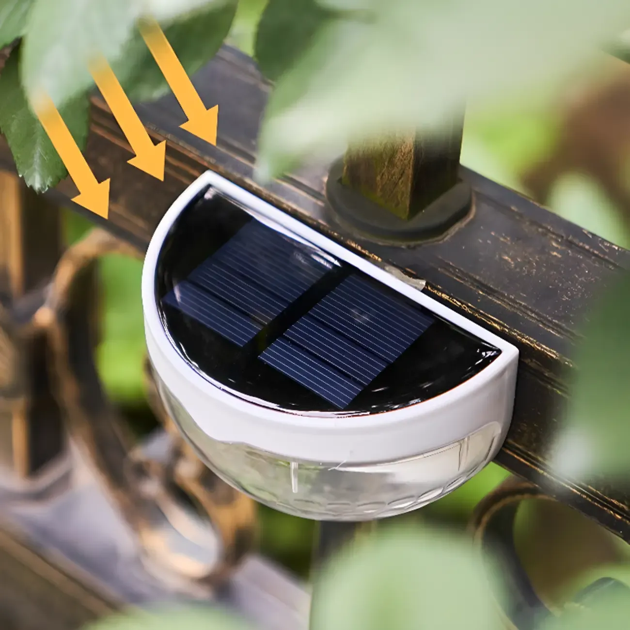 Modern Solar Translucent Synthetic Wall Sconce Image - 7