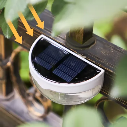 Modern Solar Translucent Synthetic Wall Sconce Image - 7