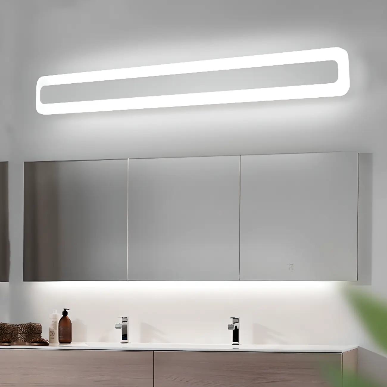 Minimalist Metal Vanity Lights with Integrated LED for Bathroom Image - 2 | homeyfad