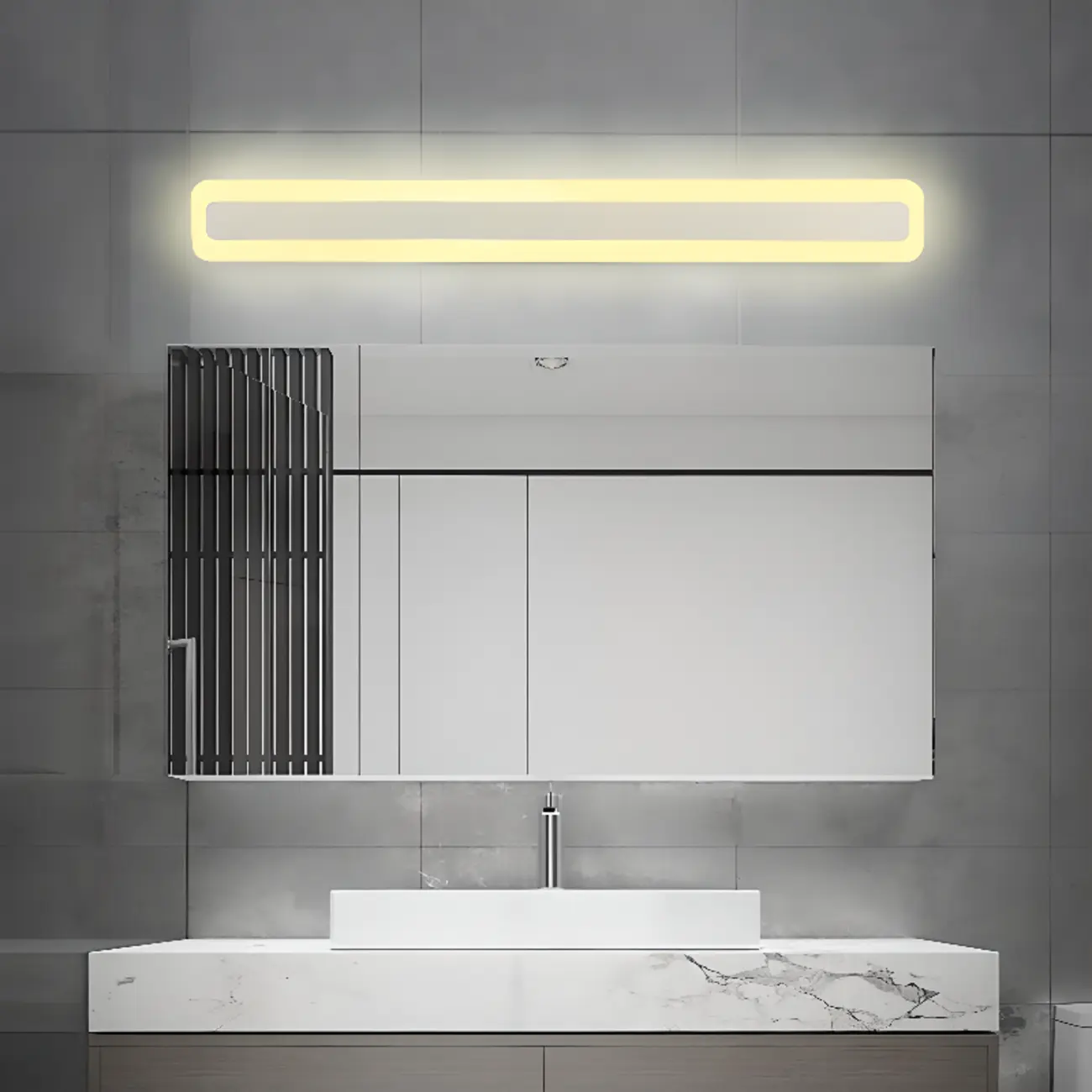 Minimalist Metal Vanity Lights with Integrated LED for Bathroom Image - 1 | homeyfad