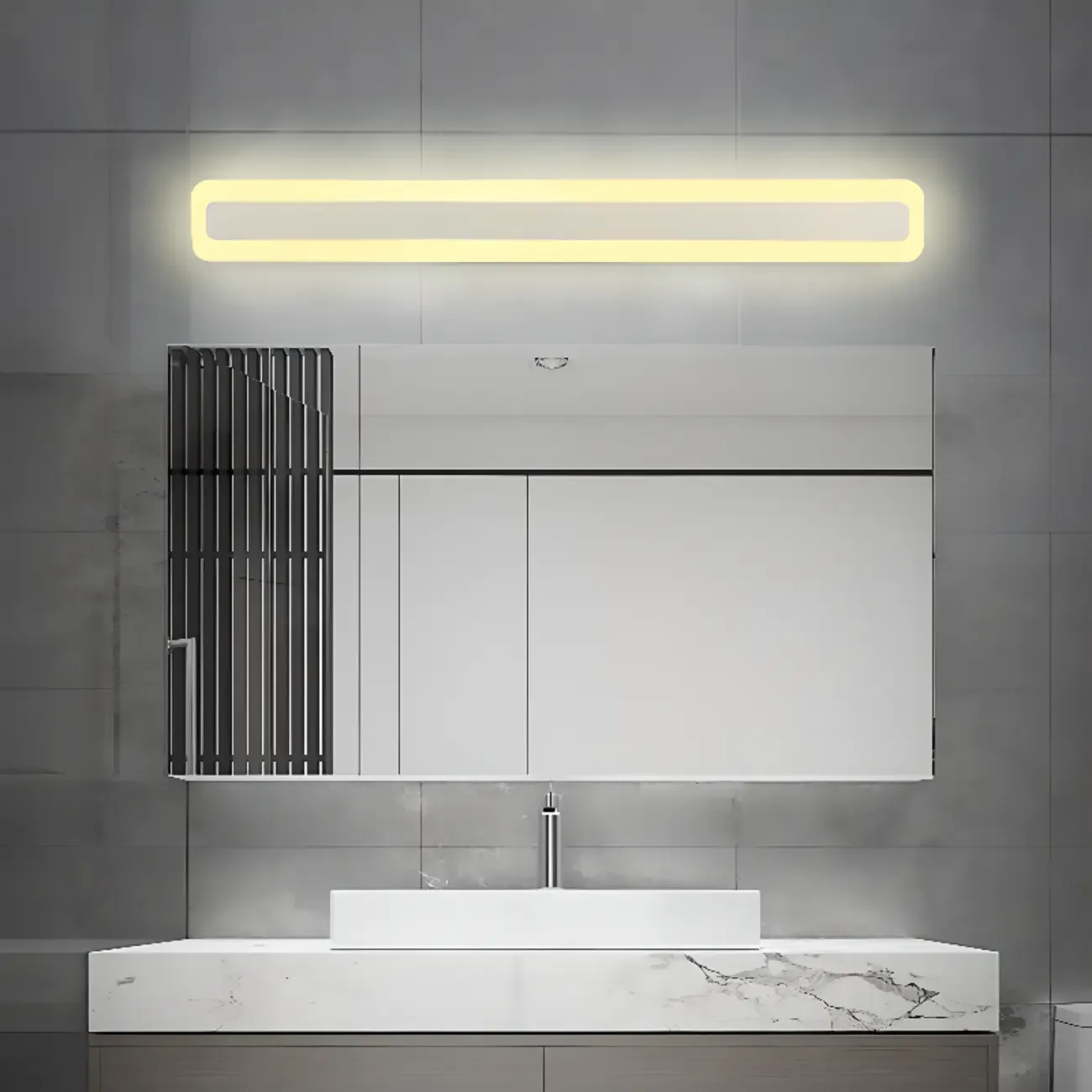 Minimalist Metal Vanity Lights with Integrated LED for Bathroom Image - 1