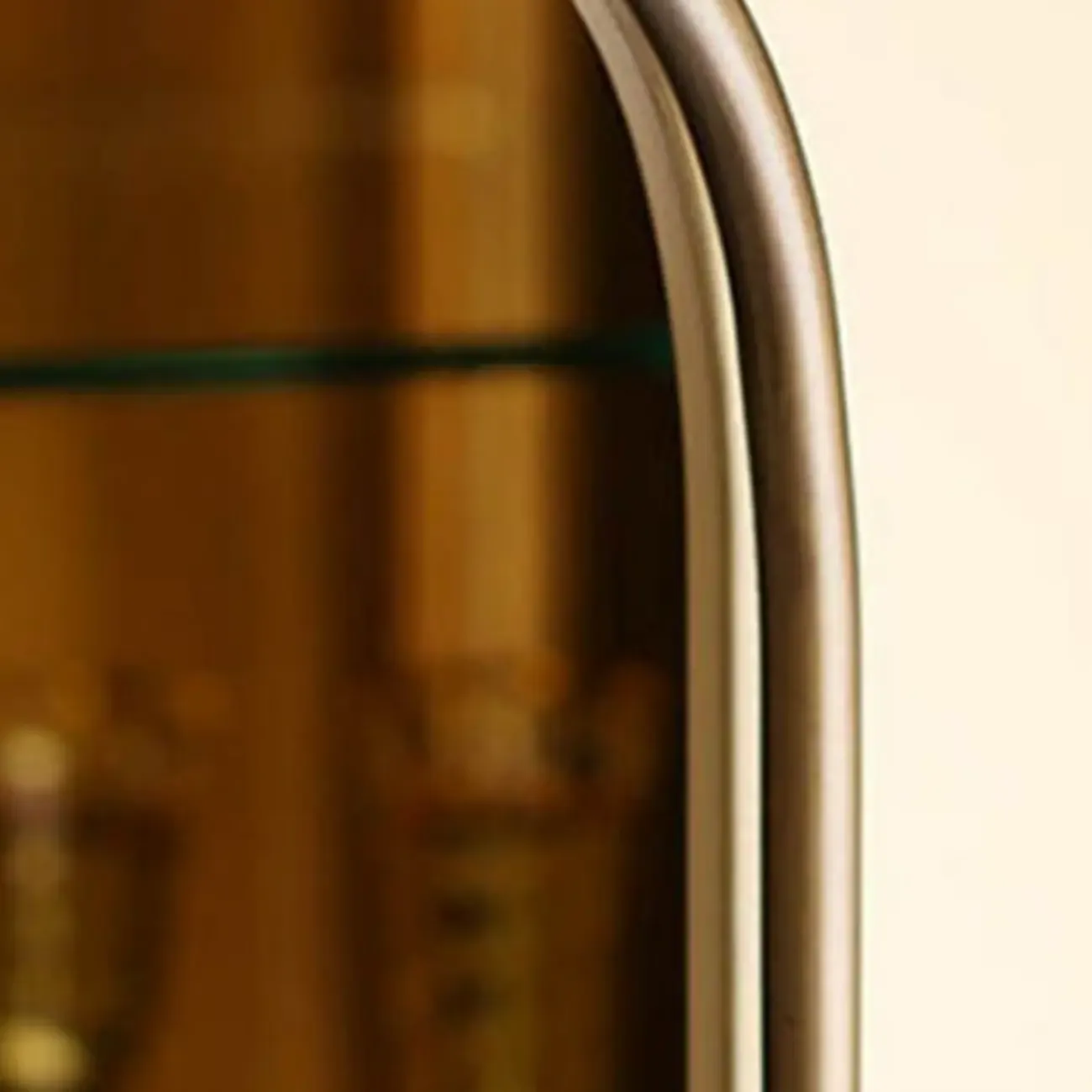 Elegant Wooden Glass Display Cabinet for Collectibles Image - 8