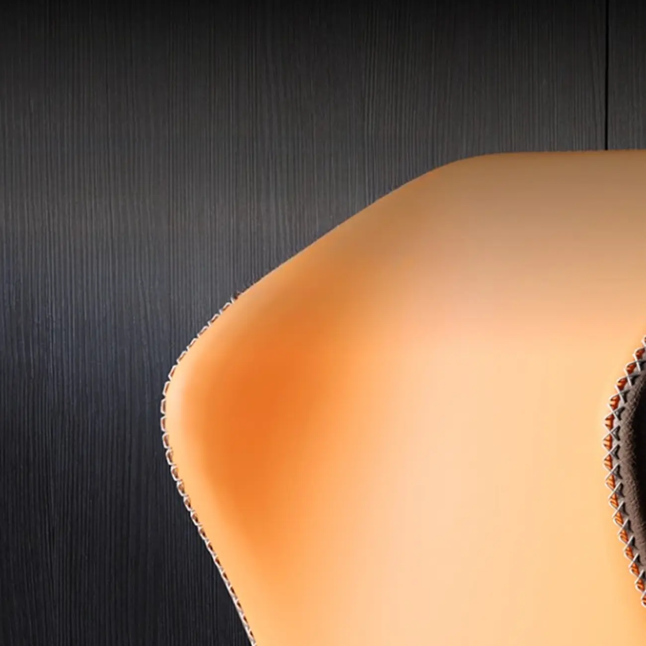 Scandinavian Faux Leather Wingback Dining Chairs Image - 14 | homeyfad