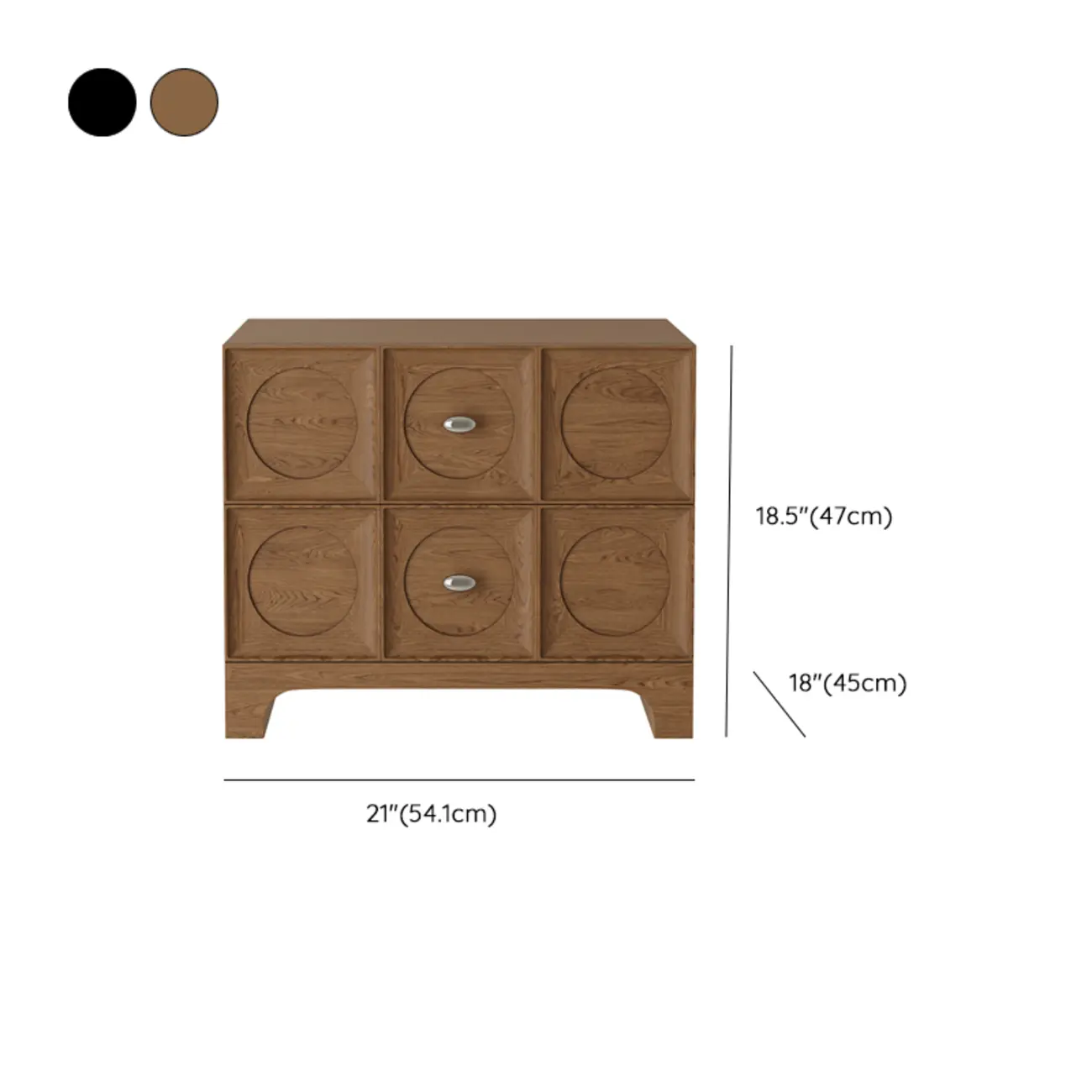 Modern Wooden Bedside Table with Stylish Drawers #size | homeyfad