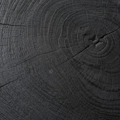 Small Round Modern Pine Wood Side Table with Drum Base Image - 6