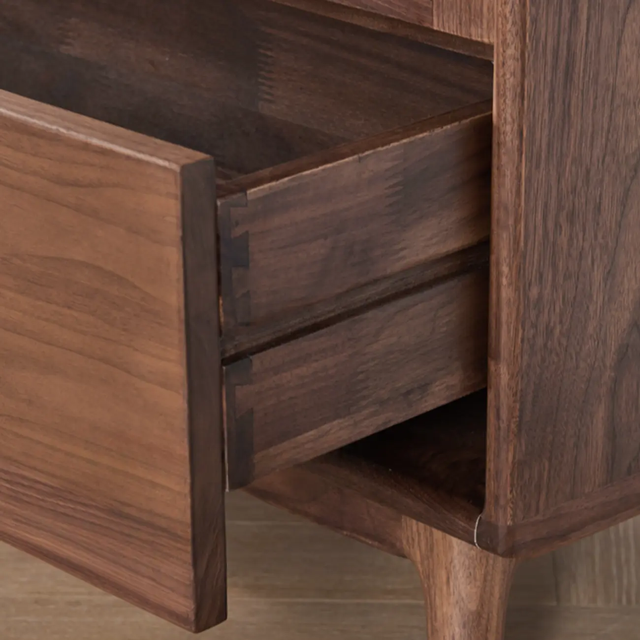 Freestanding Wood Brown Curio Cabinet with Glass Door Image - 11 | homeyfad