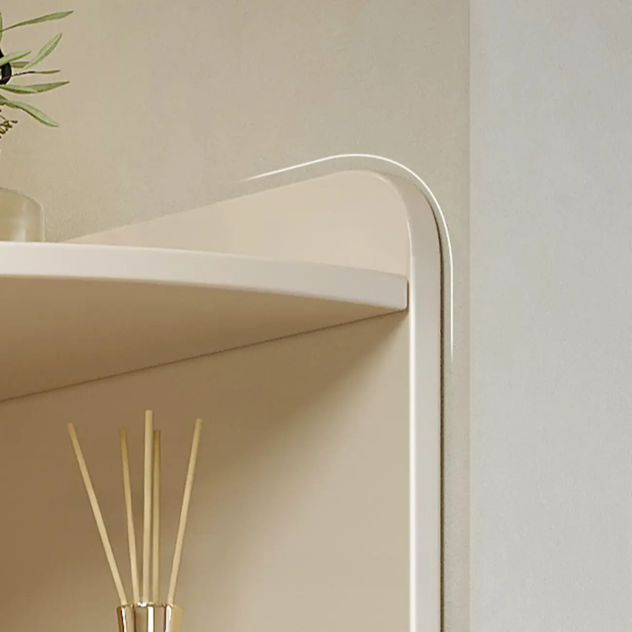 Wooden Corner Display Cabinet with Shelves for Home Image - 11 | homeyfad