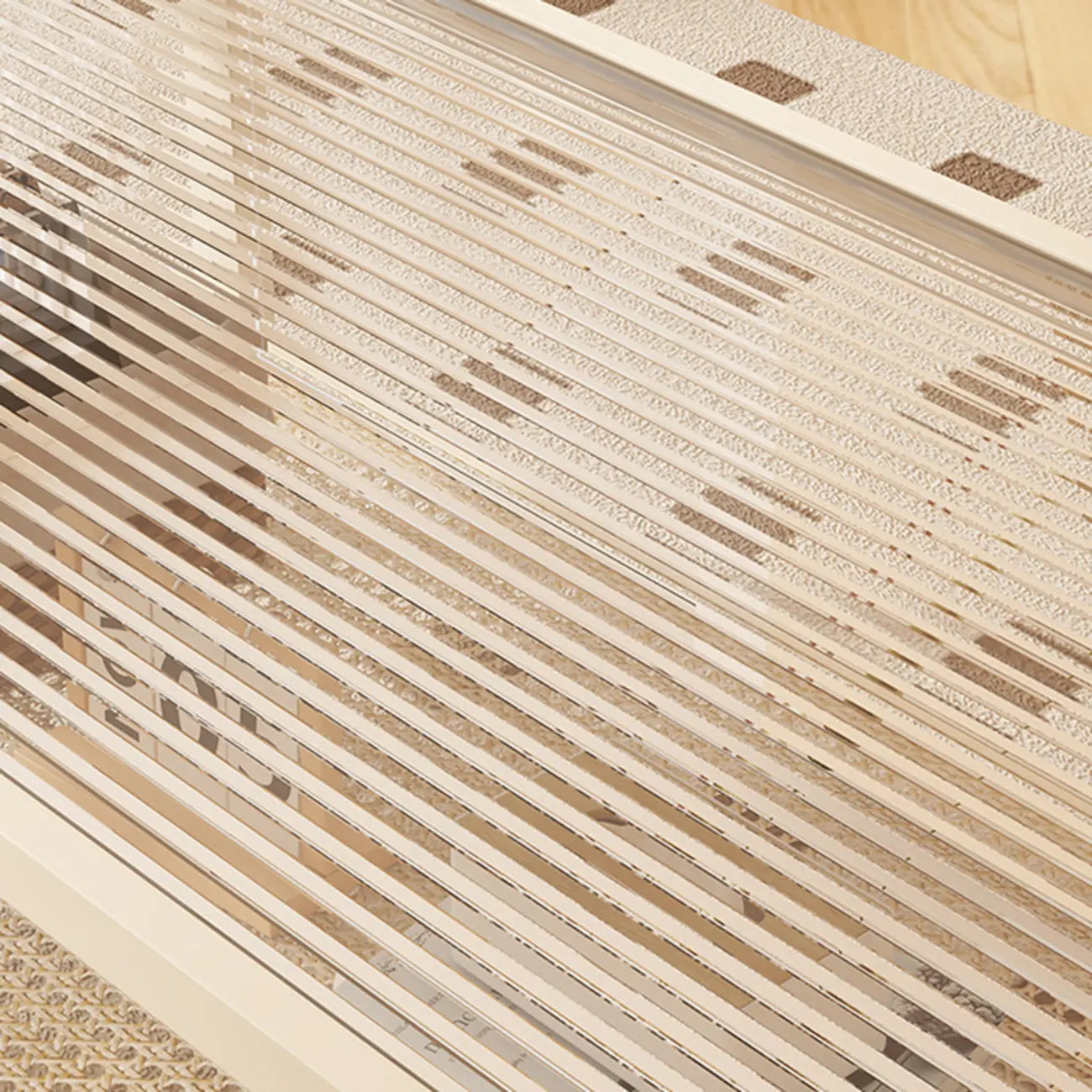 Modern White Rectangle Glass Coffee Table with Shelf Image - 10 | homeyfad