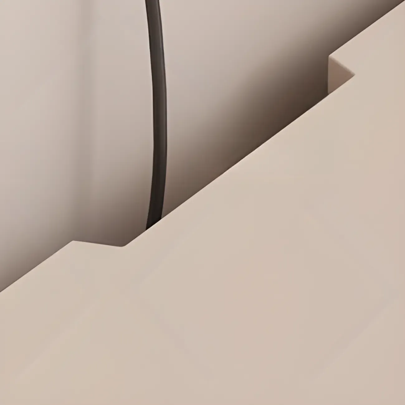 Minimalist White Wooden TV Stand with Open Storage and Drawers Image - 12