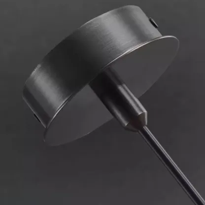 Adjustable White Stone Schoolhouse Kitchen Pendant Lighting Image - 4