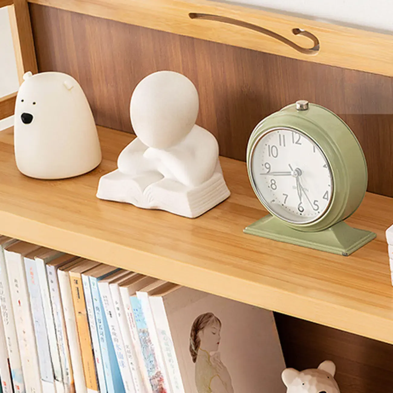 Premium Bamboo Modern Black 5-Shelf Open Bookshelf Image - 29