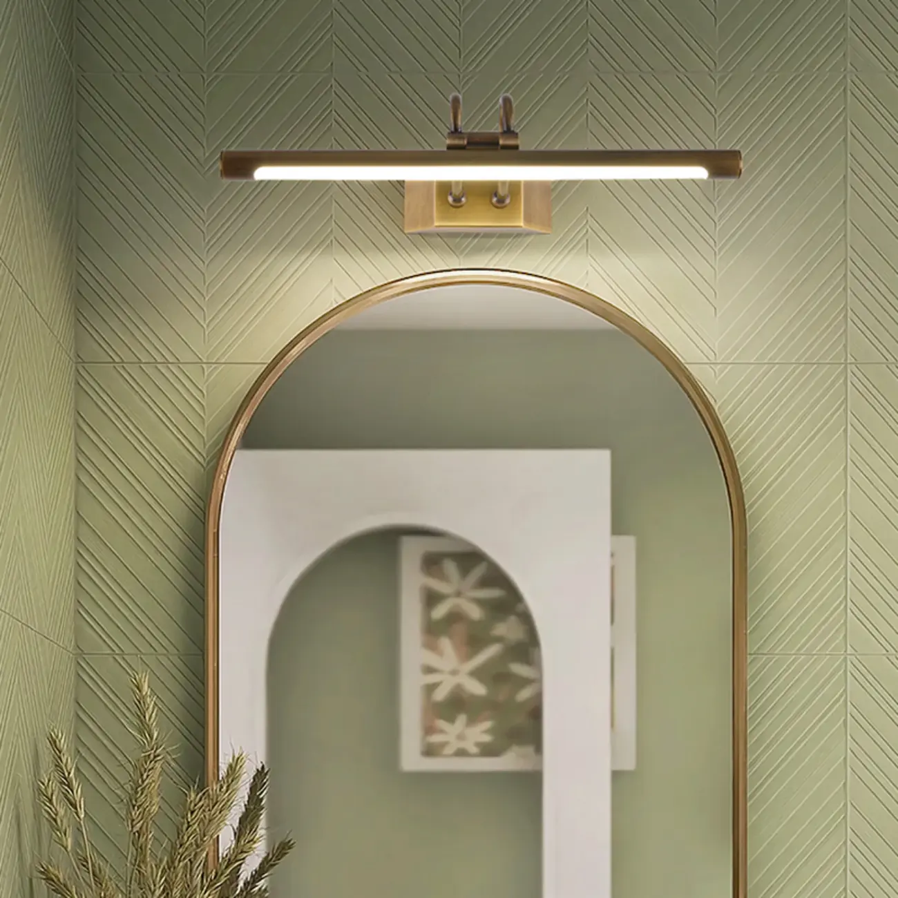 Modern Brass Tube LED Vanity Mirror Lamp Bathroom Light | homeyfad