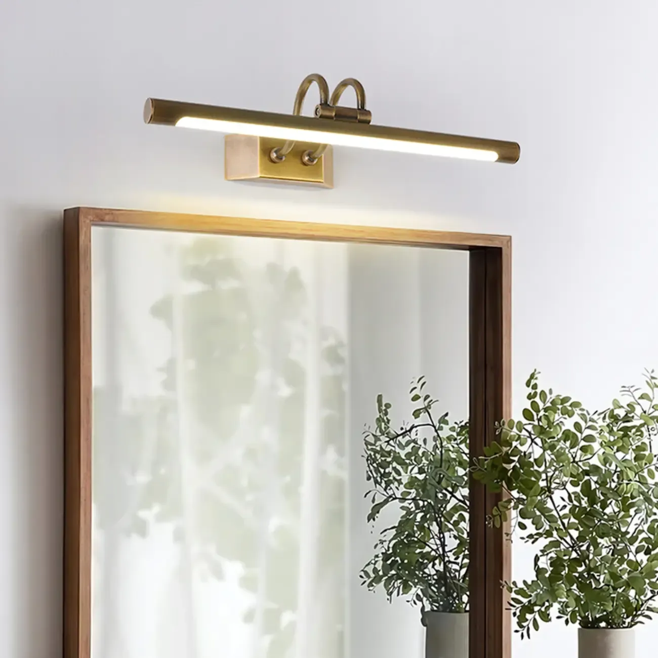 Modern Brass Tube LED Vanity Mirror Lamp Bathroom Light