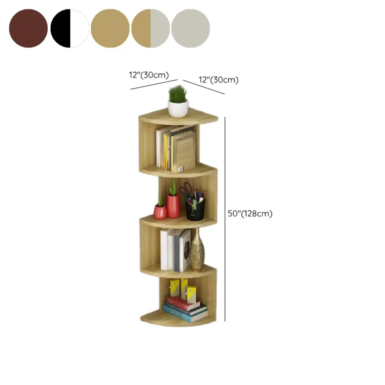 Modern Black White Wooden Living Room Corner Cabinet #size