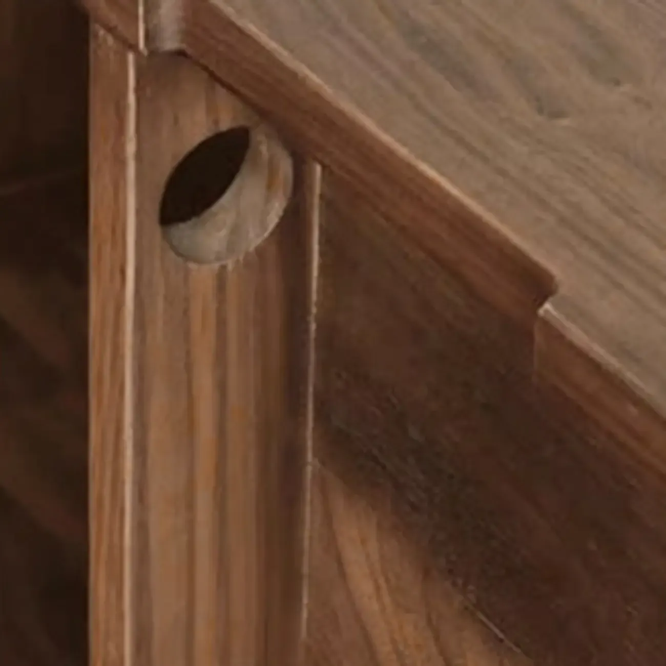 Mid-Century Modern Wooden TV Stand with Storage Image - 11