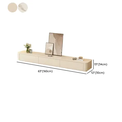 Modern Stone TV Stand with Drawers for Living Room