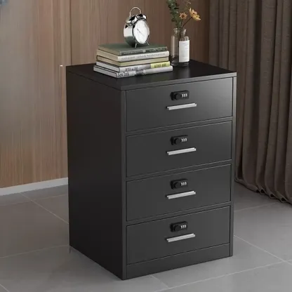Traditional Steel Vertical Lockable Filing Cabinet for Home Office Image - 19