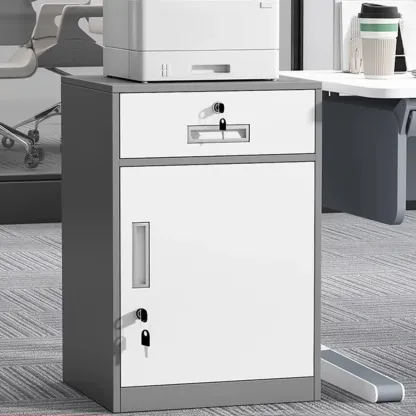Traditional Steel Vertical Lockable Filing Cabinet for Home Office Image - 24