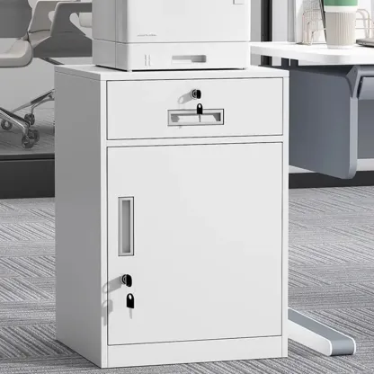 Traditional Steel Vertical Lockable Filing Cabinet for Home Office Image - 25