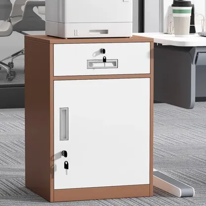 Traditional Steel Vertical Lockable Filing Cabinet for Home Office Image - 30