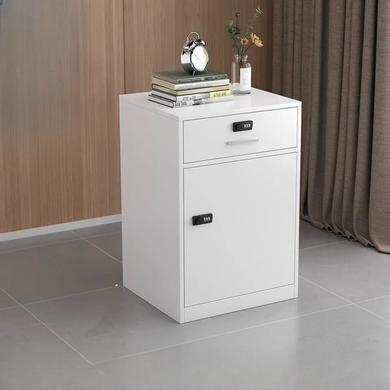 Traditional Steel Vertical Lockable Filing Cabinet for Home Office Image - 31
