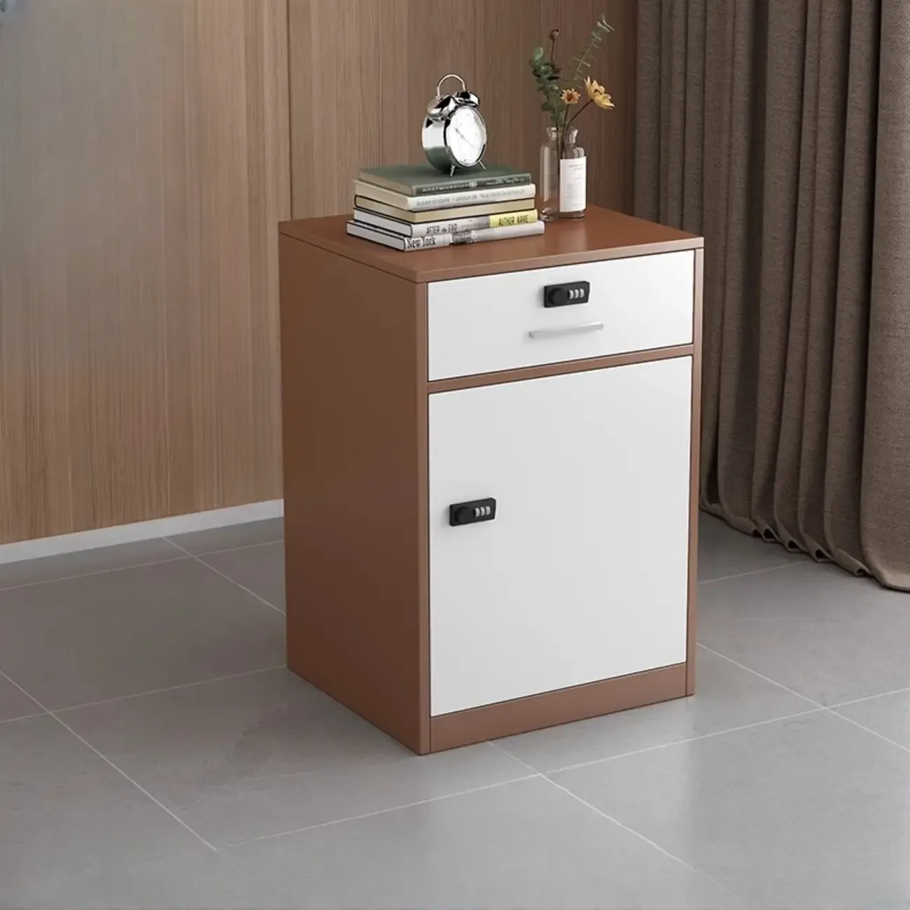 Traditional Steel Vertical Lockable Filing Cabinet for Home Office Image - 32