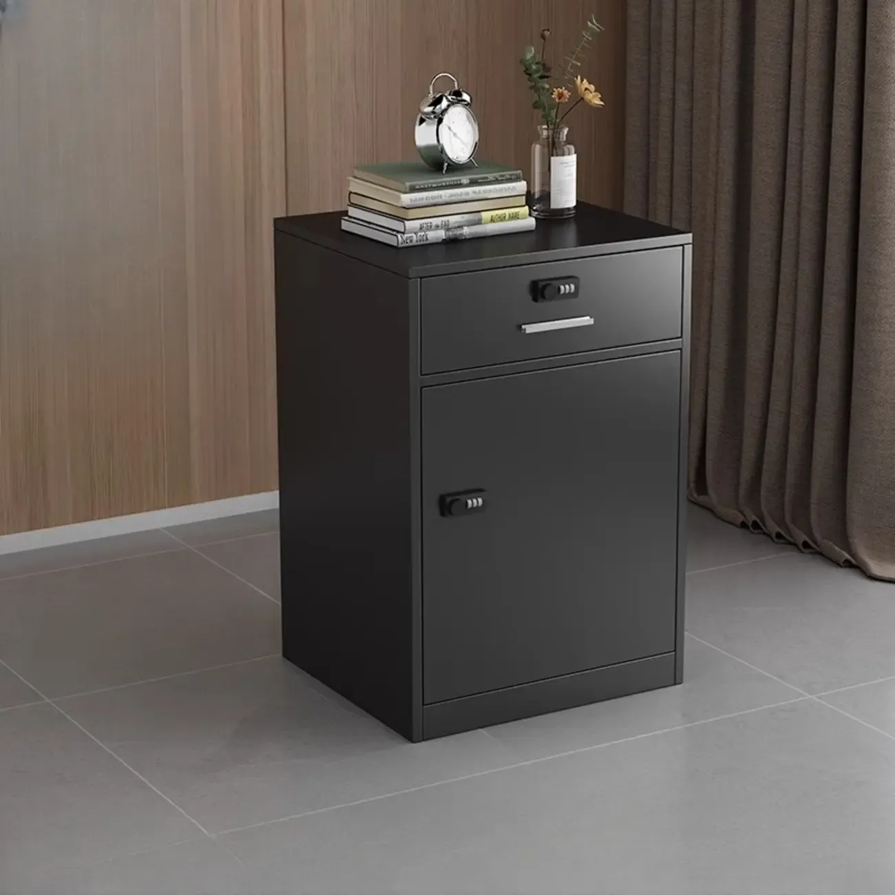 Traditional Steel Vertical Lockable Filing Cabinet for Home Office Image - 33