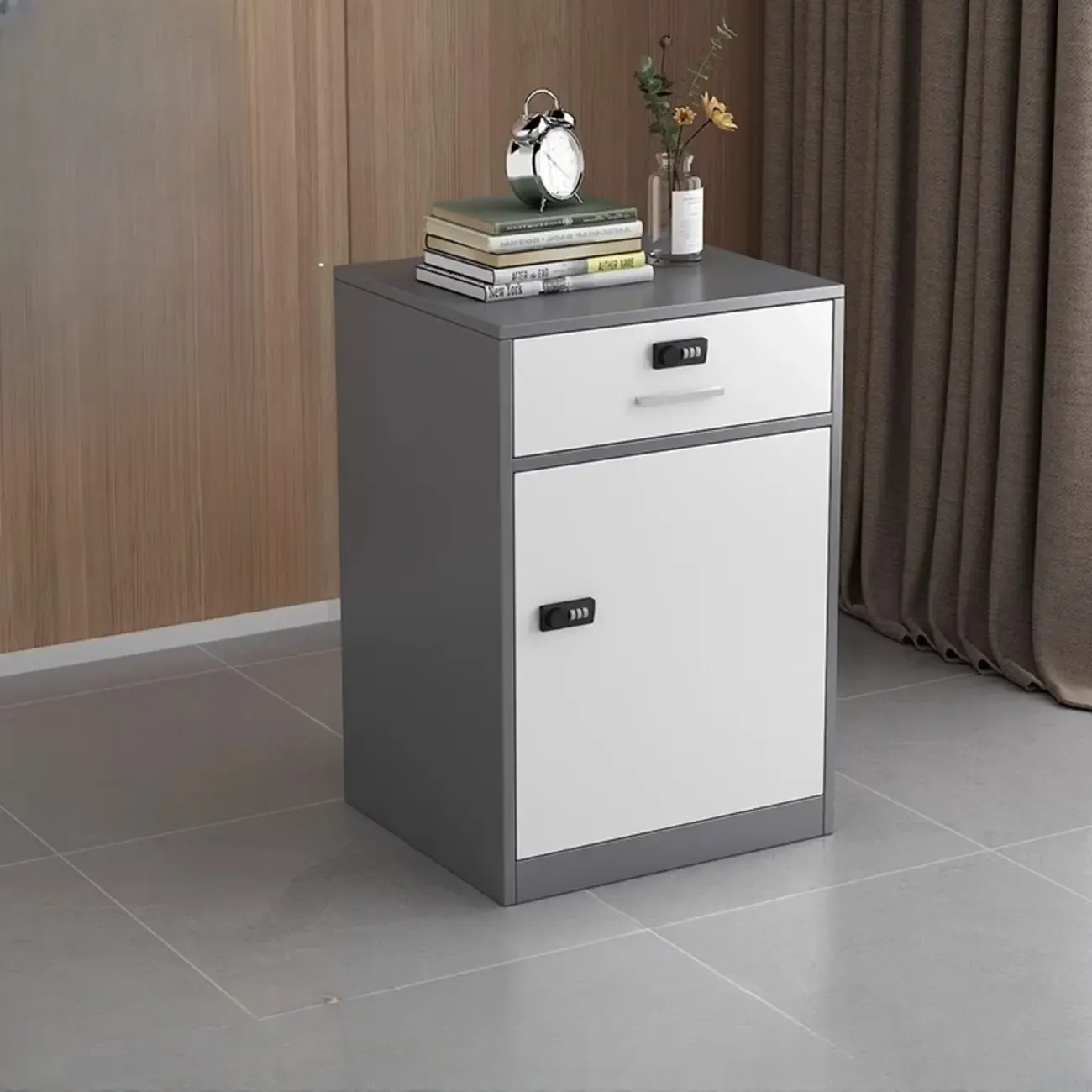 Traditional Steel Vertical Lockable Filing Cabinet for Home Office Image - 34