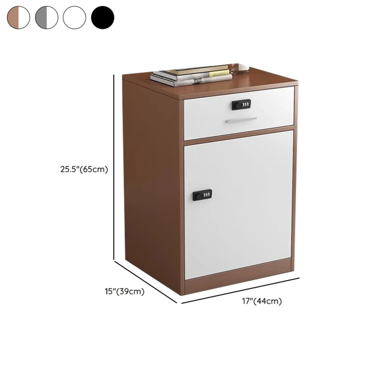 Traditional Steel Vertical Lockable Filing Cabinet for Home Office Image - 36 | homeyfad