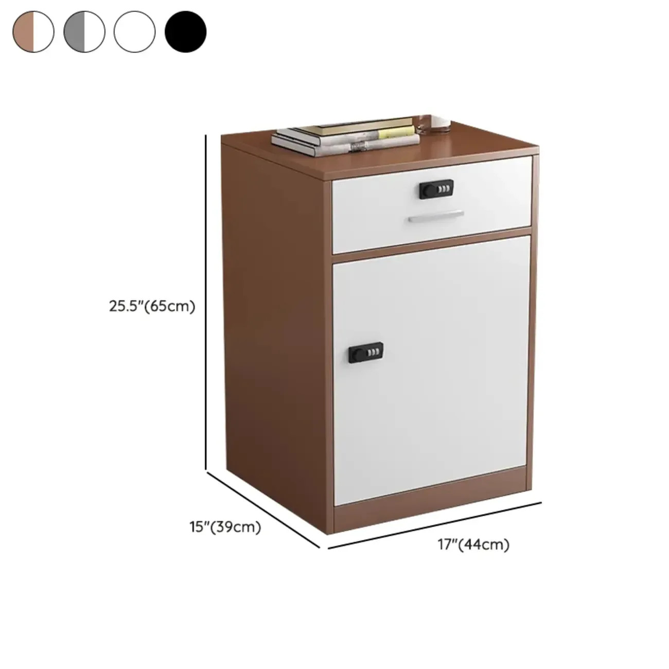 Traditional Steel Vertical Lockable Filing Cabinet for Home Office Image - 36