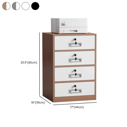 Traditional Steel Vertical Lockable Filing Cabinet for Home Office Image - 39