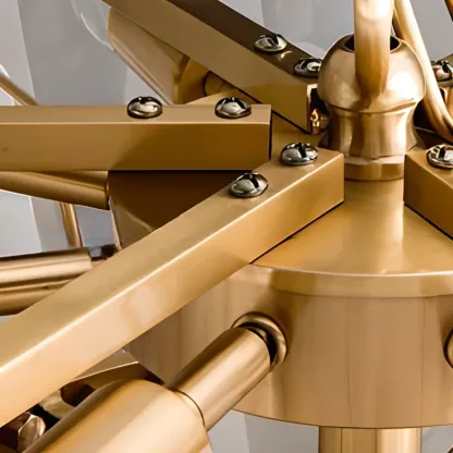 Luxury Alabaster Tiered Teardrop Chandelier for Living Room  Image - 10