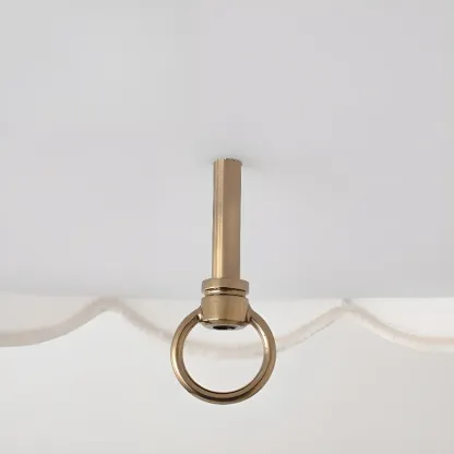 Vintage Fabric Dome Chandelier for Elegant Bedrooom Image - 10