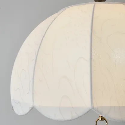 Vintage Fabric Dome Chandelier for Elegant Bedrooom Image - 11
