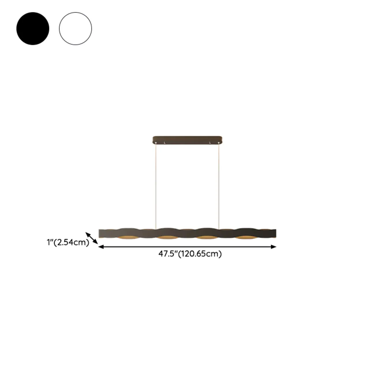 Minimalist White Wave Island Pendant Light Image - 17 | homeyfad