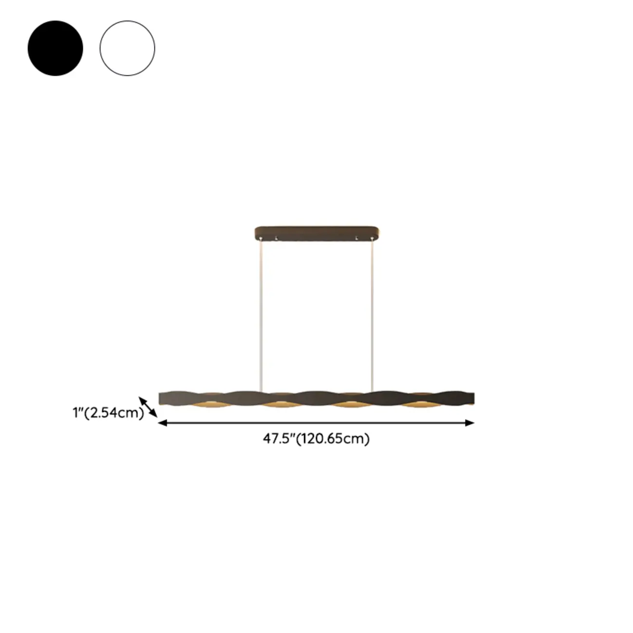 Minimalist White Wave Island Pendant Light Image - 18 | homeyfad