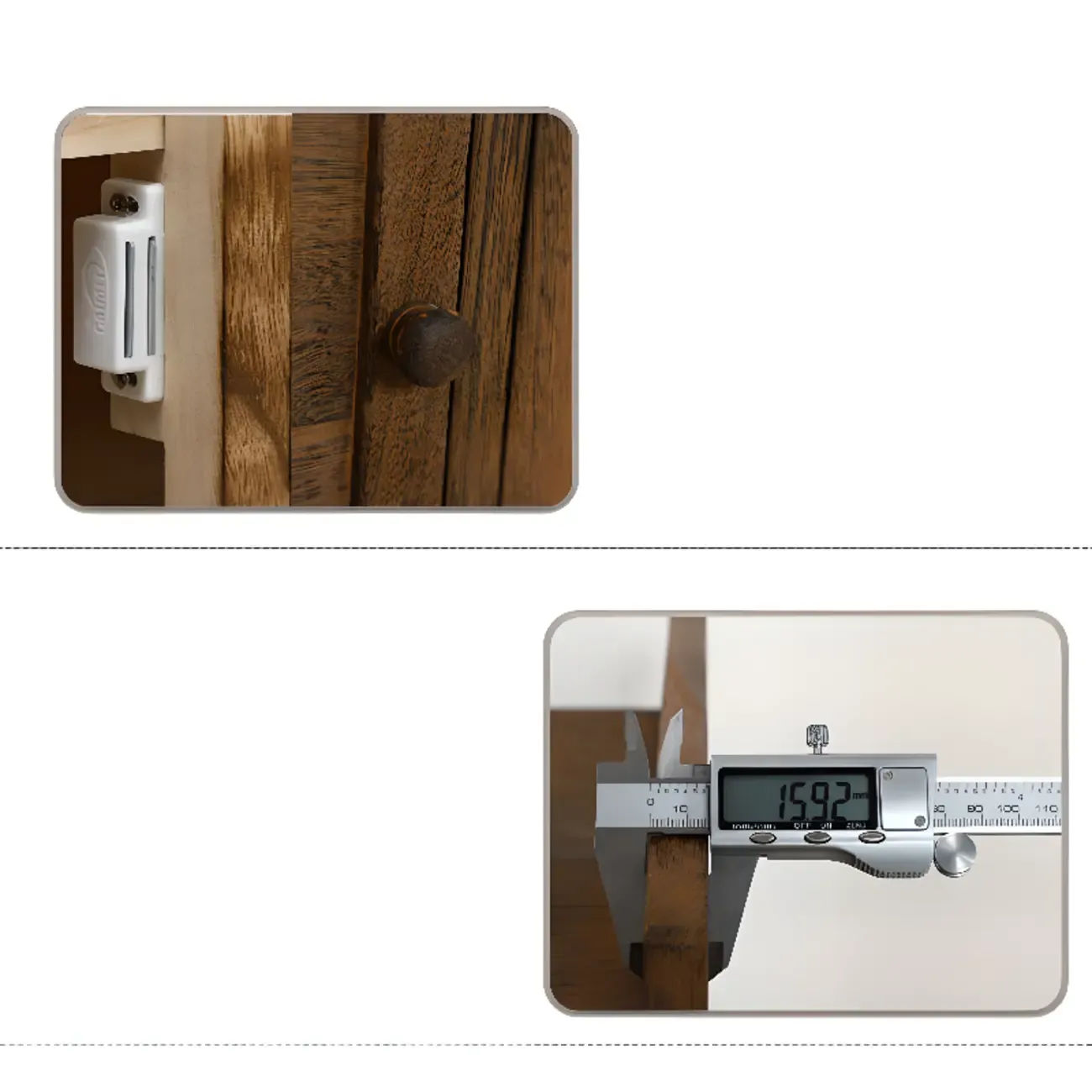 White-Gray Solid Wood Hallway Shoe Bench with Cushion Image - 12