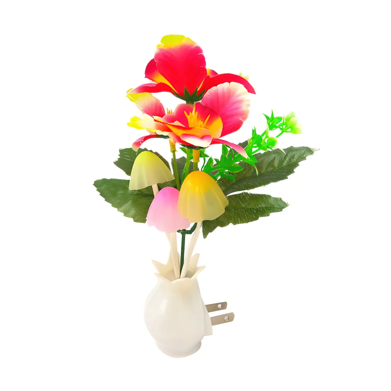 Multicolor LED Mushroom Night Light for Kids Image - 2 | homeyfad