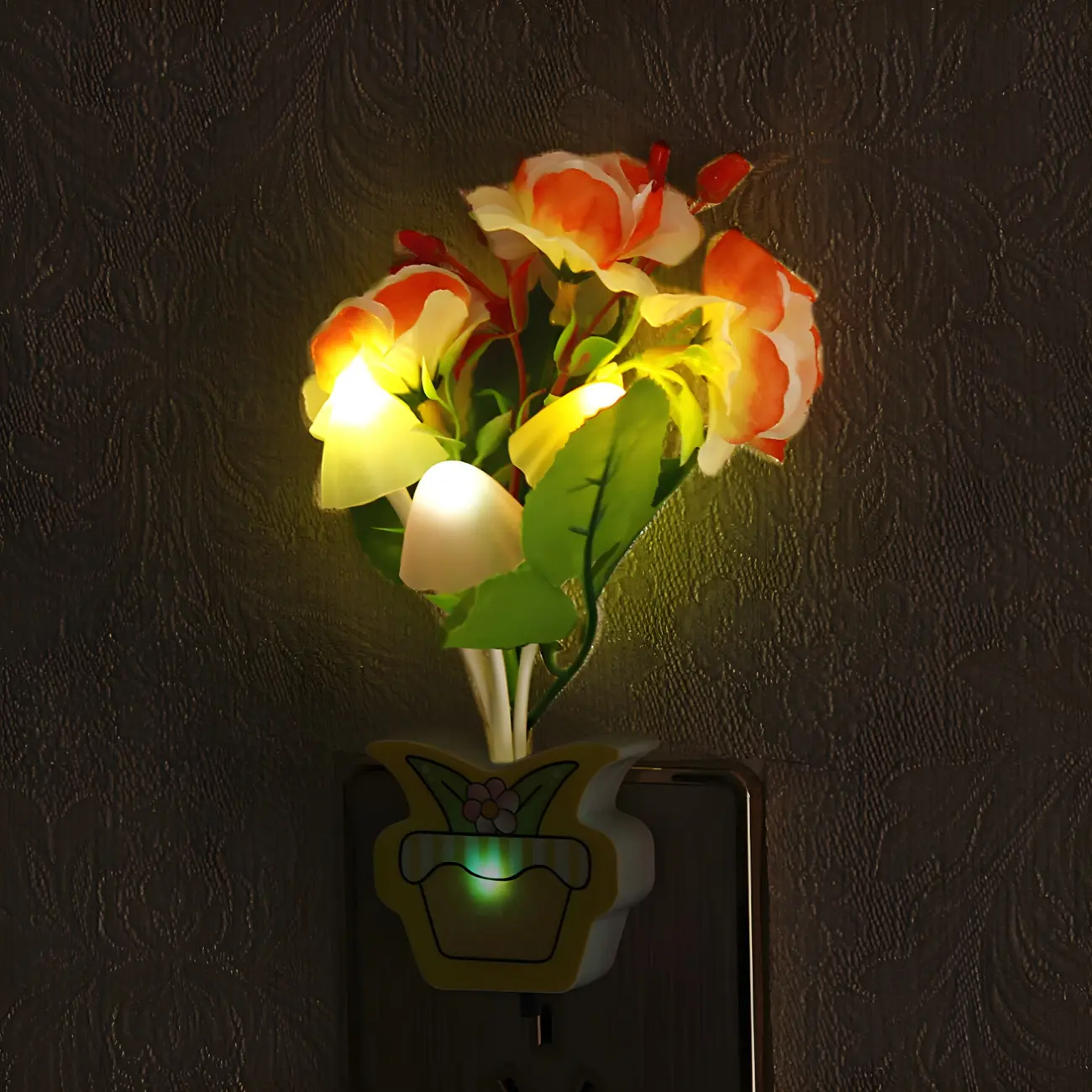 Vivid LED Mushroom Flower Night Light Image - 1 | homeyfad
