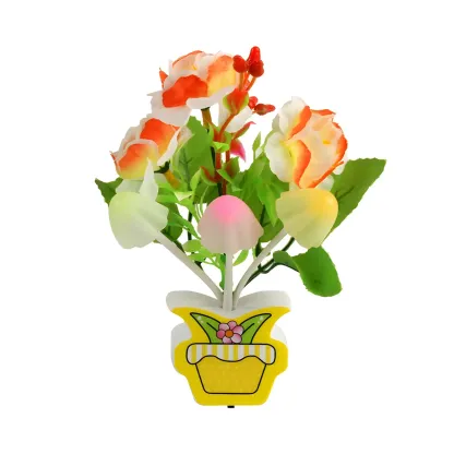 Vivid LED Mushroom Flower Night Light Image - 18
